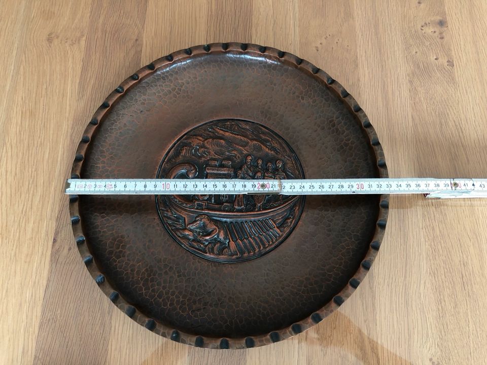 Alter Kupferteller, Durchmesser 33cm in Bochum