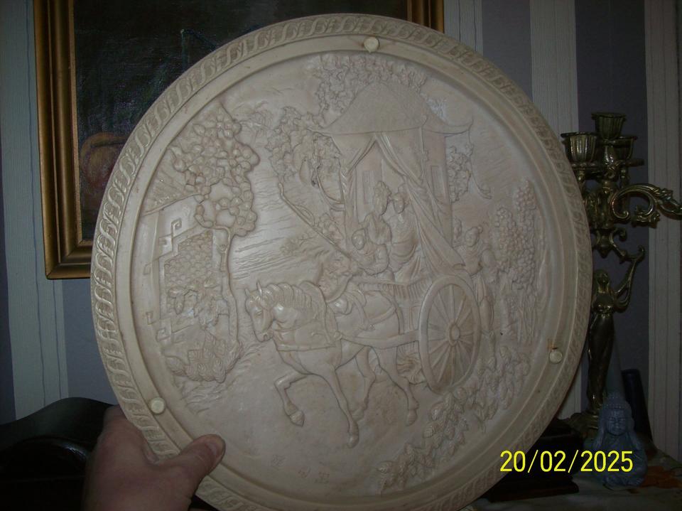 Gr. Relief Bild Cina/Japan,RAR!Handarbeit,Durchm.45 selten!! in Nideggen / Düren