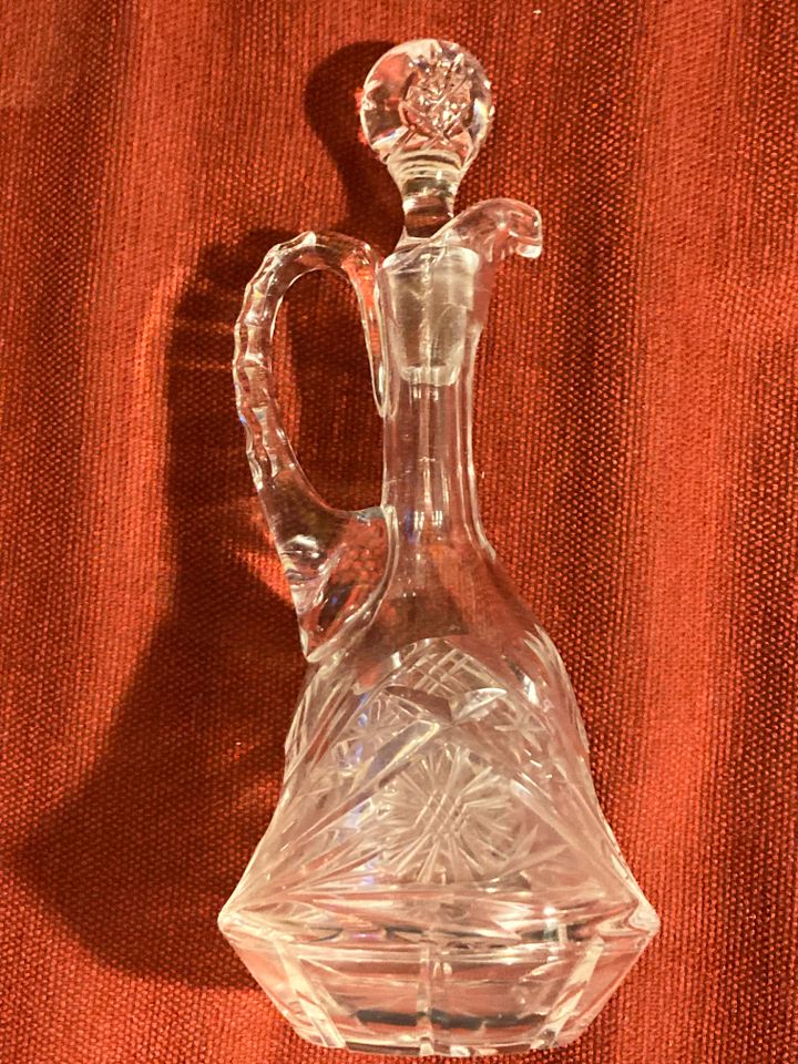 Bleikristall 70er vintage mid century Karaffe Salzfässchen Vase in Göttingen