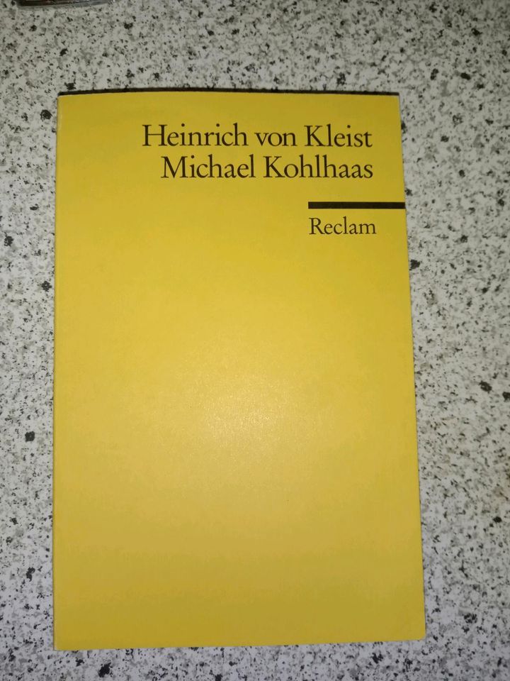 Michael Kohlhaas Reclam Heinrich von Kleist Buch gegen Tausch in Berlin