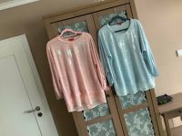 Shirt Langarmshirt Pullover Pulli Bluse rosa blau Sterne XXL neuw Bayern - Leinburg Vorschau