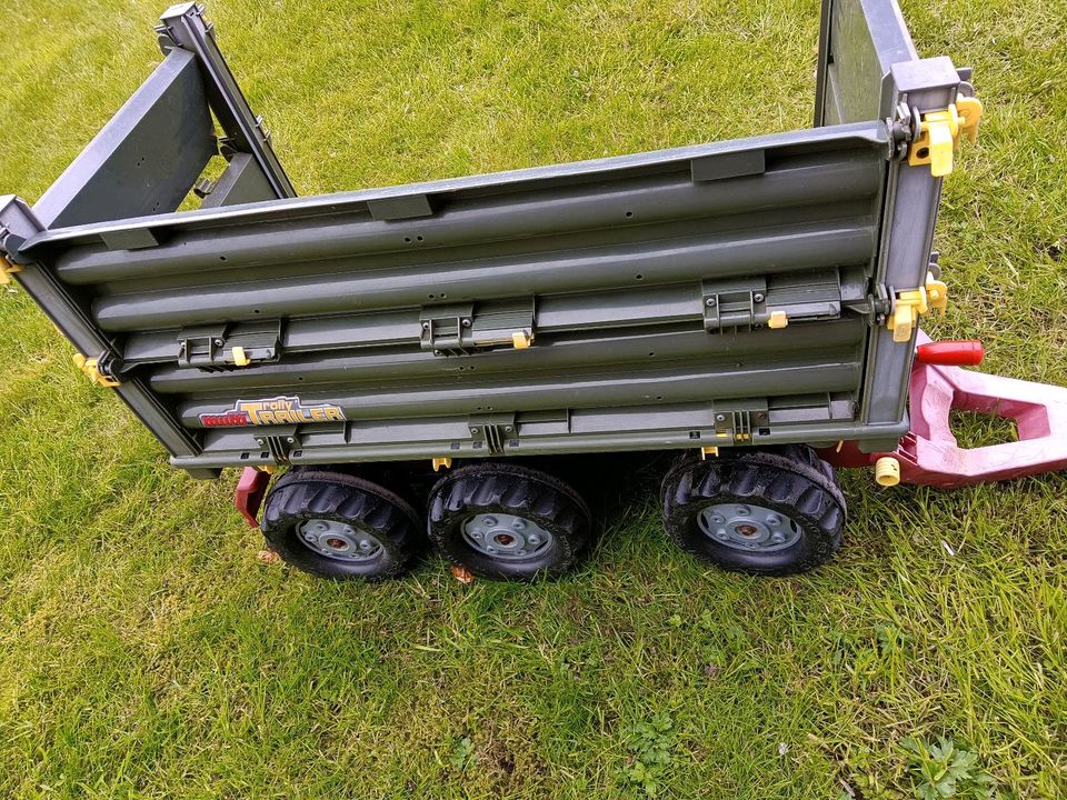 Traktoranhänger ROLLY Toys Multitrailer 2-Achs-Dreiseitenkipper in Himmelpforten