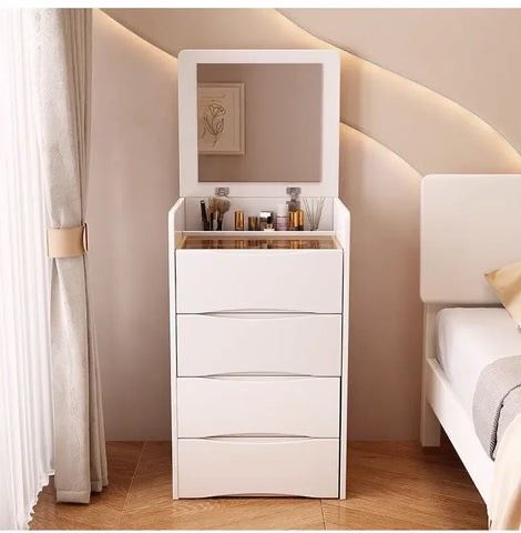 MINIMALIST BEDROOM MAKEUP STATION WITH MIRROR AND LIGHTS in Saarbrücken