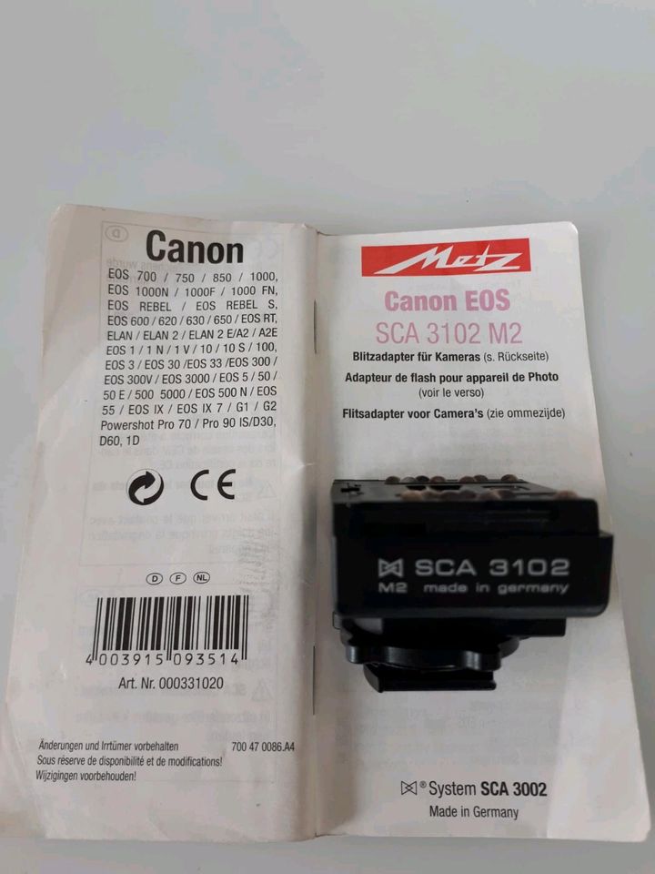 Metz 3102 SCA Blitzadapter für Canon EOS in Schönaich