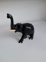 Vintage Elefant Ebenholz Schwarz Ceylon Handgeschnitzt Wohnkultur Hessen - Geisenheim Vorschau