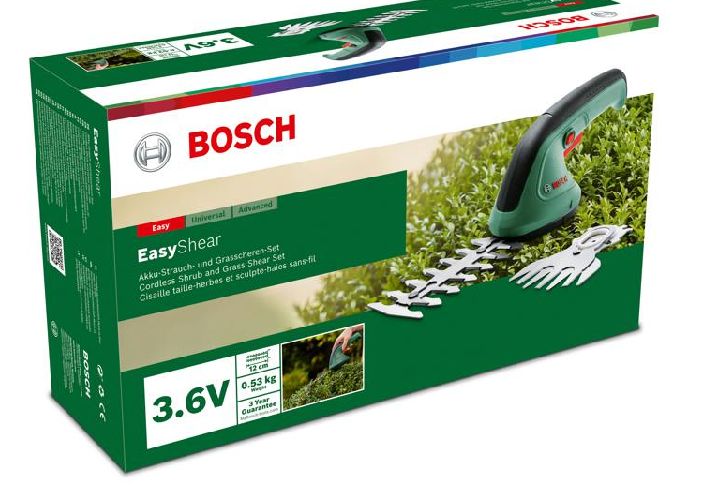 Bosch Akku-Gras- und Strauchschere EasyShear in Bad Oeynhausen