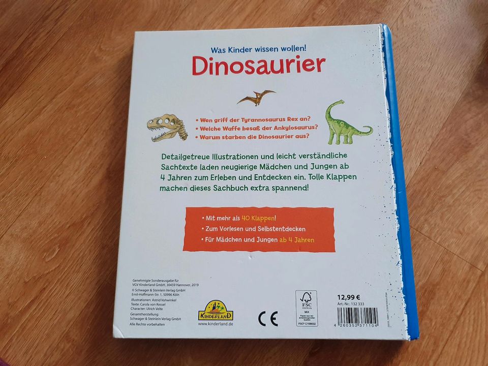 Dinosaurier + Buch in Stendal