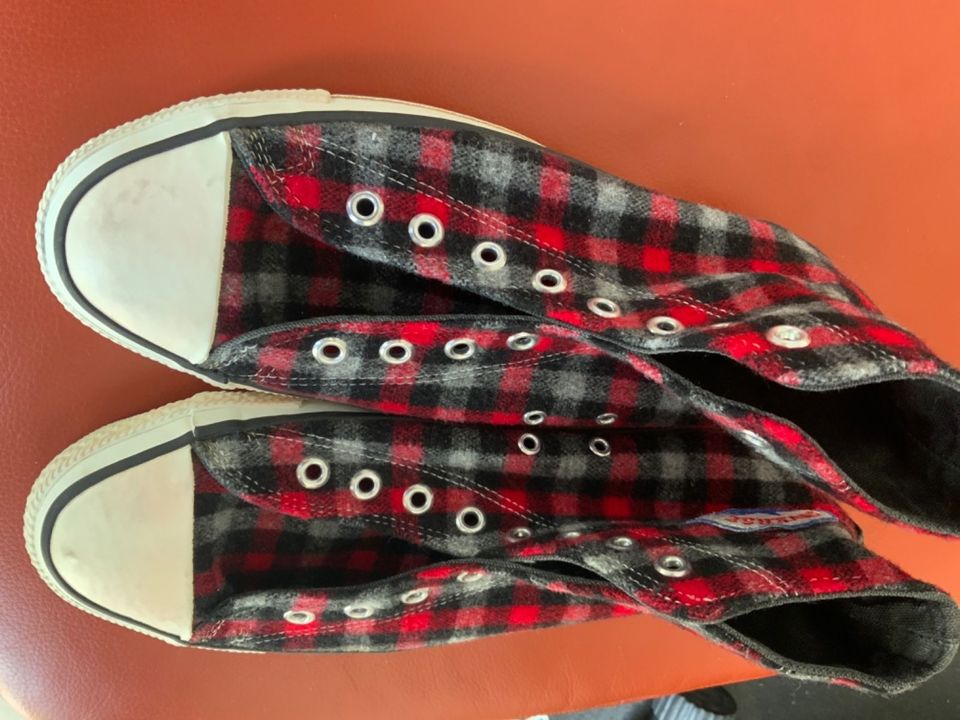 Converse Chucks Gr. 8,5 Plaid Style Tartan Sammlerstück 90er in Magdala