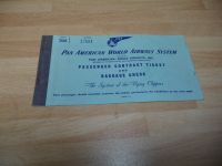 original Flugticket Pan American World Airways System 1949 Sachsen-Anhalt - Stapelburg Vorschau