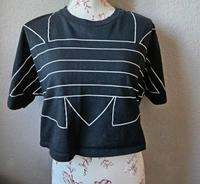 adidas Shirt top crop t-shirt schwarz weiß Brandenburg - Finsterwalde Vorschau