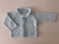 Hellblaue  Baby Strickjacke Größe 56 Hessen - Bad Wildungen Vorschau