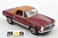 Mercedes Benz 230 SL 1963 Dunkel Rot Norev 1/18 Kr. Passau - Passau Vorschau