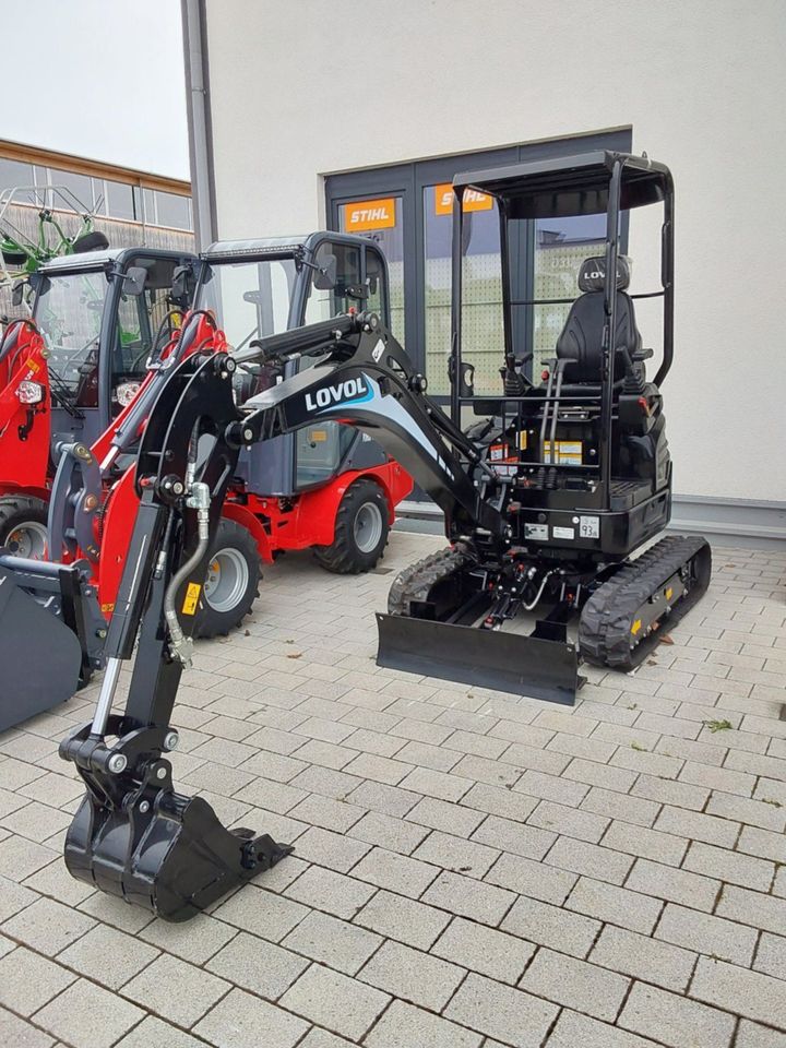 LOVOL Mini Bagger FR18E2u BLACK EDITION YANMAR MOTOR in Landsberg (Lech)