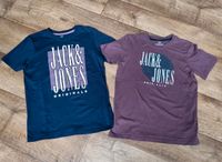 2x Tshirt Jack&Jones Gr. 164 T-Shirt blau Nordrhein-Westfalen - Ahaus Vorschau
