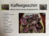 Kaffeegeschirr  Villeroy und Boch Burgenland rot Frankfurt am Main - Ginnheim Vorschau