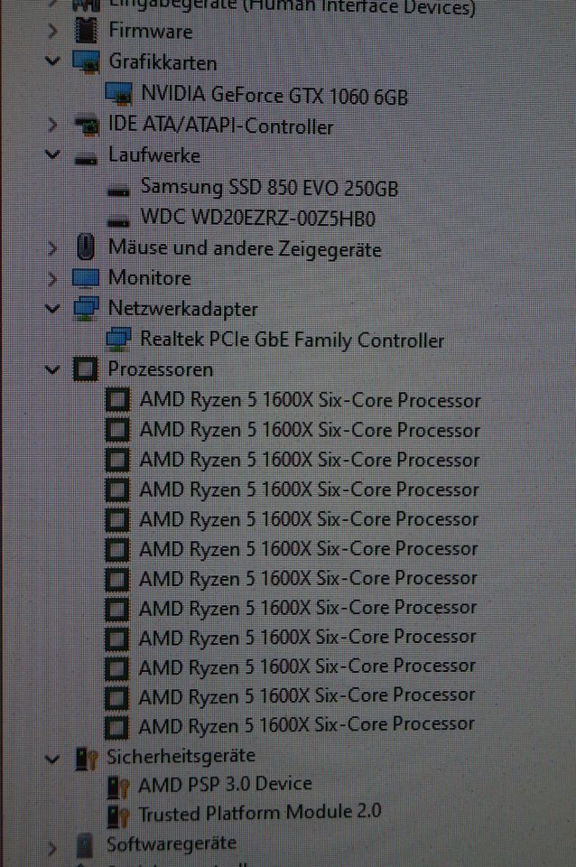 Gaming PC AMD Ryzen™ 5 / NVIDIA GeForce GTX 1060 / SSD WIN11 in Kiel