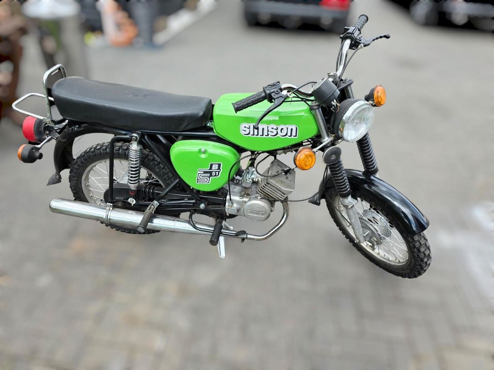 Simsom S51 Moped 4 Gang mit Blinker grün in Chemnitz