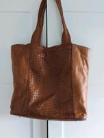 Schöner vintage Shopper - Leder Cognac Zehnhausen bei Rennerod - Rennerod Vorschau