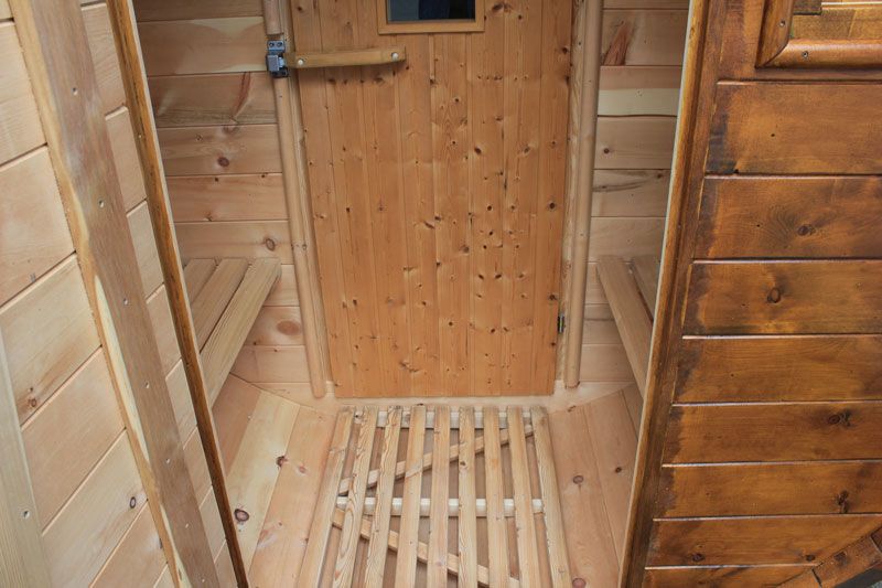 Sauna Fass-Sauna aus Sibirische Zeder Ø220x300cm Holz- oder Elektro-Ofen Fasssauna in Essen