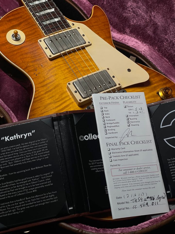 2017 Gibson CC46A „Kathryn“ 59 Les Paul Scott Bradoka in Kiefersfelden