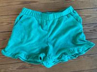 Mini BODEN Frottee-Shorts mit Rüschensaum 12 Y grün Wandsbek - Hamburg Volksdorf Vorschau