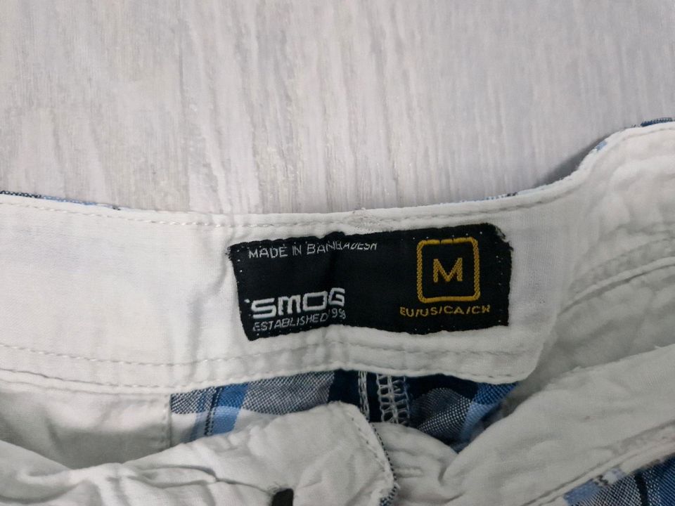 SMOG Cargo Shorts Bermudas, kariert, Gr. M in Biesenthal