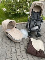 Teutonia Bliss Kinderwagen mit Buggyaufsatz, Regenschutz, Fußsack Hessen - Bad Soden am Taunus Vorschau