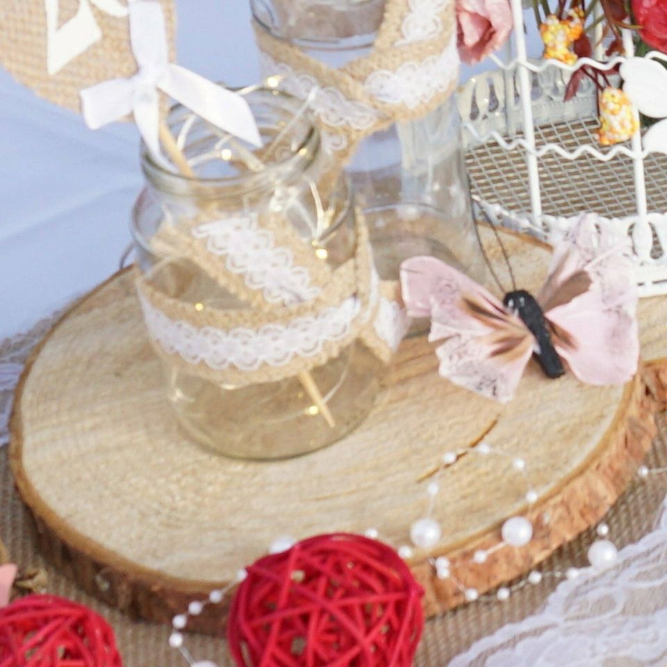 Baumscheiben mieten / leihen Tischdeko Deko Hochzeit Holz in Dresden