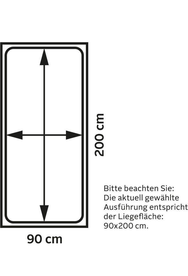 Kleiderschrank+ Bett 90 × 200 in Mönchengladbach