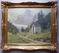 Original 'Bergkapelle' - Ölgemälde von W. Reinhard Hessen - Wiesbaden Vorschau