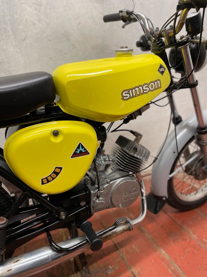 Simson S50B2 DDR Elektronik KBA Papiere in Werdau