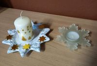Weihnachtskerze, Kerze mit Sternteller, Teelicht Bayern - Schwarzenbruck Vorschau