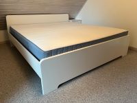 IKEA ASKVOLL Bett 180x200 weiß mit LÖNSET und VESTEROY Niedersachsen - Westerstede Vorschau