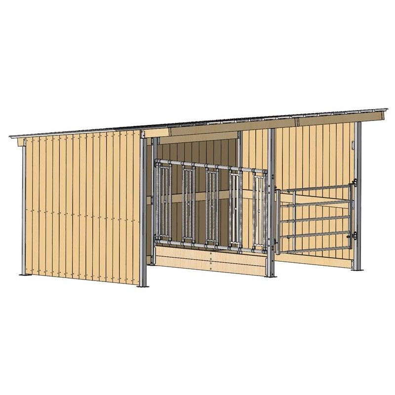 Weideschutz hütten mit Pultdach, douglasie füllung 42 x 135 mm 4, in Bitz