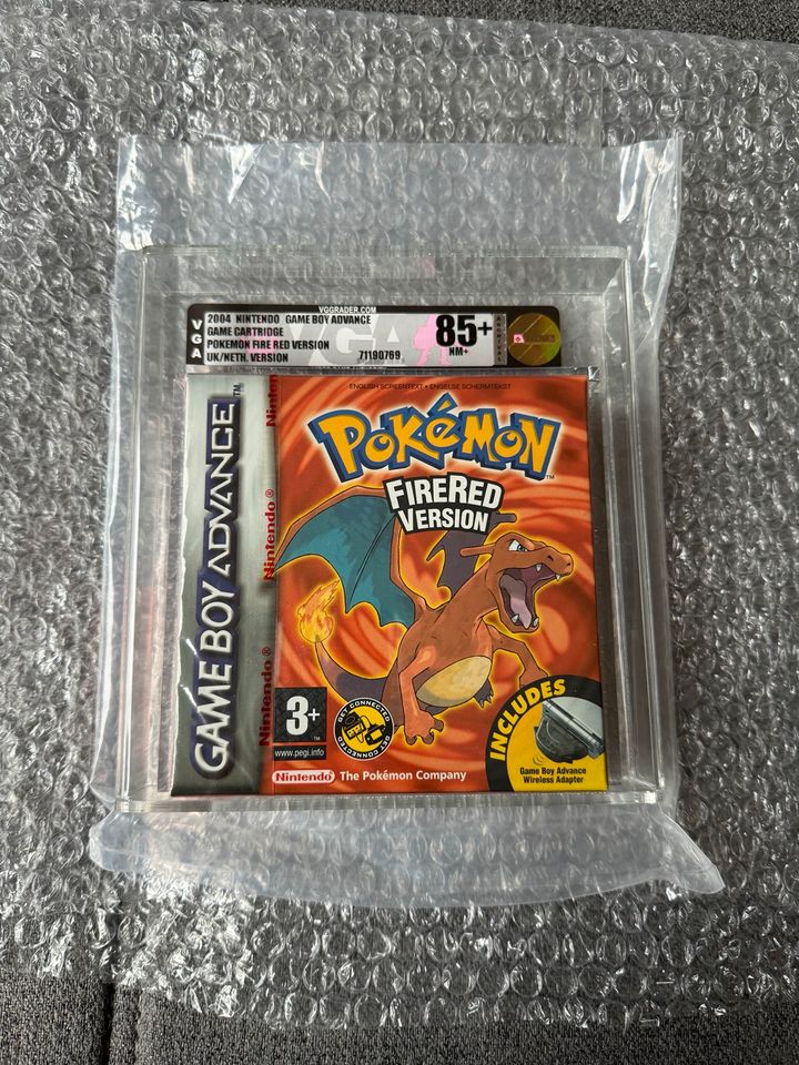 Pokemon Feuerrote Edition VGA 85+ Gold Nintendo Gameboy Spiel in Centrum