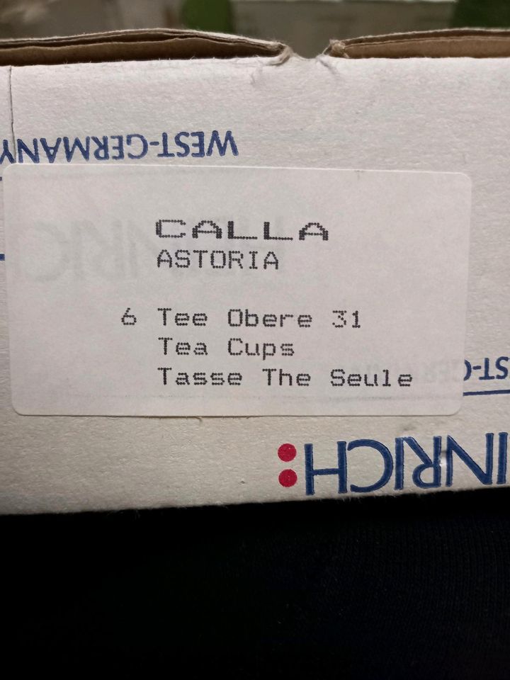 Villeroy&Boch Heinrich Calla ASTORIA Geschirr Tee Kaffee 2x6 teil in Freiburg im Breisgau