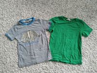 2 T-Shirts Jungen Gr.122/128 grün h&m grau Triceratops Bayern - Wartenberg Vorschau