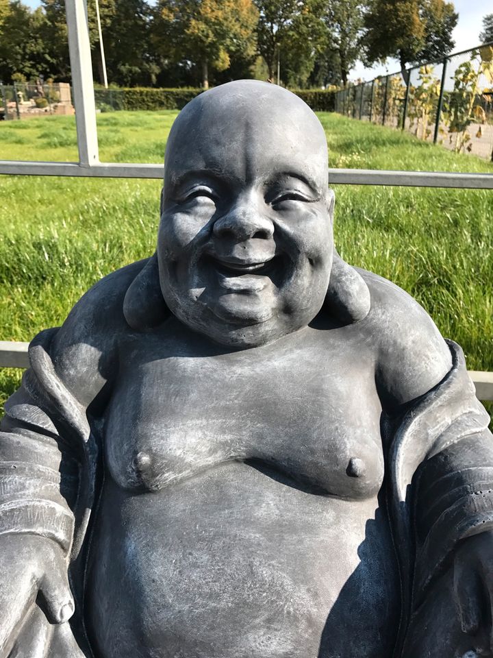 XL 140kg Glücksbuddha dicker lachender Happy Buddha Tempelbuddha in Karlsruhe