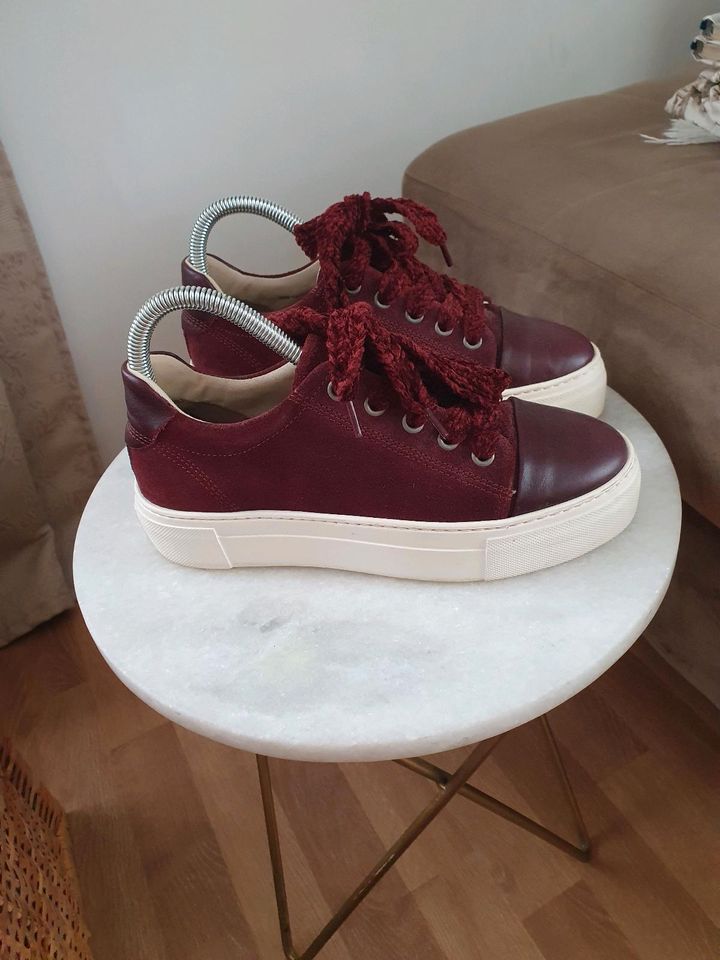 Marc O'Polo Sneaker, Echtleder, bordeaux in Berlin