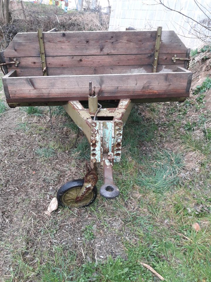 Anhänger Gummiwagen Holzwagen in Prackenbach