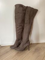 Overknees Stiefel taupe braun grau Schuhe Bayern - Fürth Vorschau