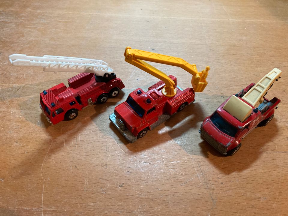 5 Matchbox Truck Feuerwehr Rescue Peterbilt Mack Snorkel  Lesney in Sondershausen