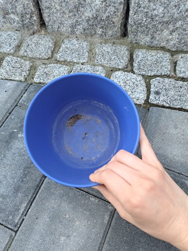 Versch Töpfe weiß gelb blau Deko Blumetopf hängend Kette Quadrat in Lengede