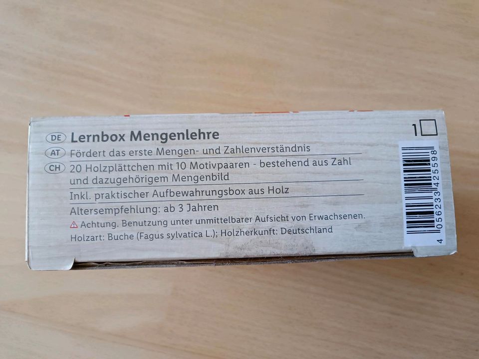 NEU * Playtive Lernbox Mengenlehre Zahlen * Holzspielzeug in Jena