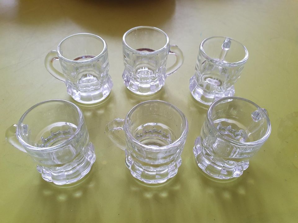 ✨ 6 x Gläser Schnaps Likör Schott Glas 5 cm Haushalt in Gronau (Westfalen)