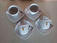 4 x Tasse Porzellan Kaffee Espresso Unterteller modern Nordrhein-Westfalen - Haan Vorschau