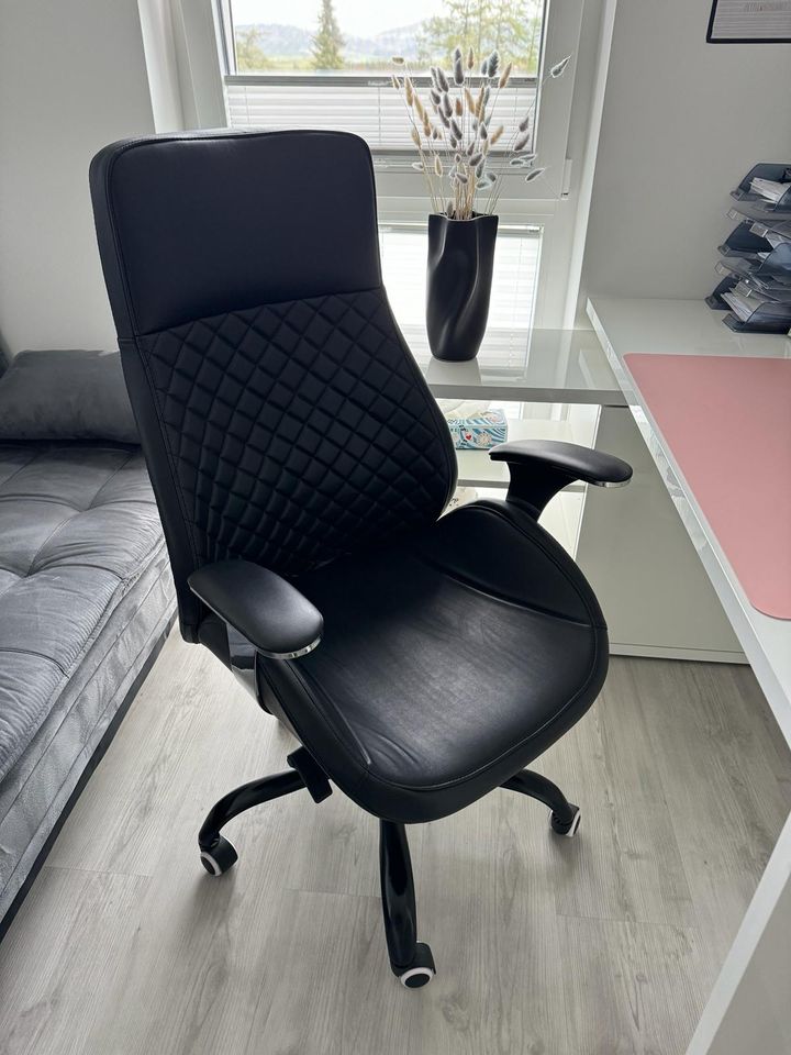 Design Luxus Büro Stuhl schwarz 60er Jahre Stil in Rottweil