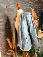 Mexx Kunst Lederjacke S/36 Blazer Jacke Vintag Rockabilly grau Hessen - Liederbach Vorschau