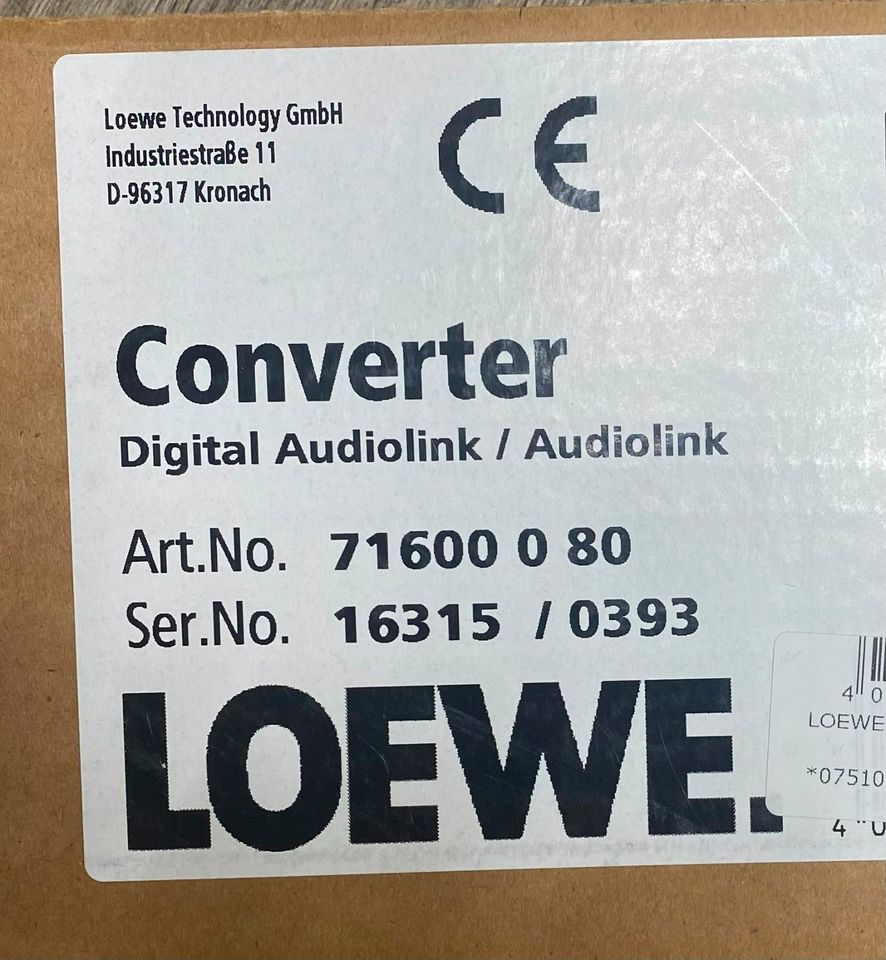 Loewe Digital Audiolink ( DAL ) Converter 71600080 NEU in Kiel