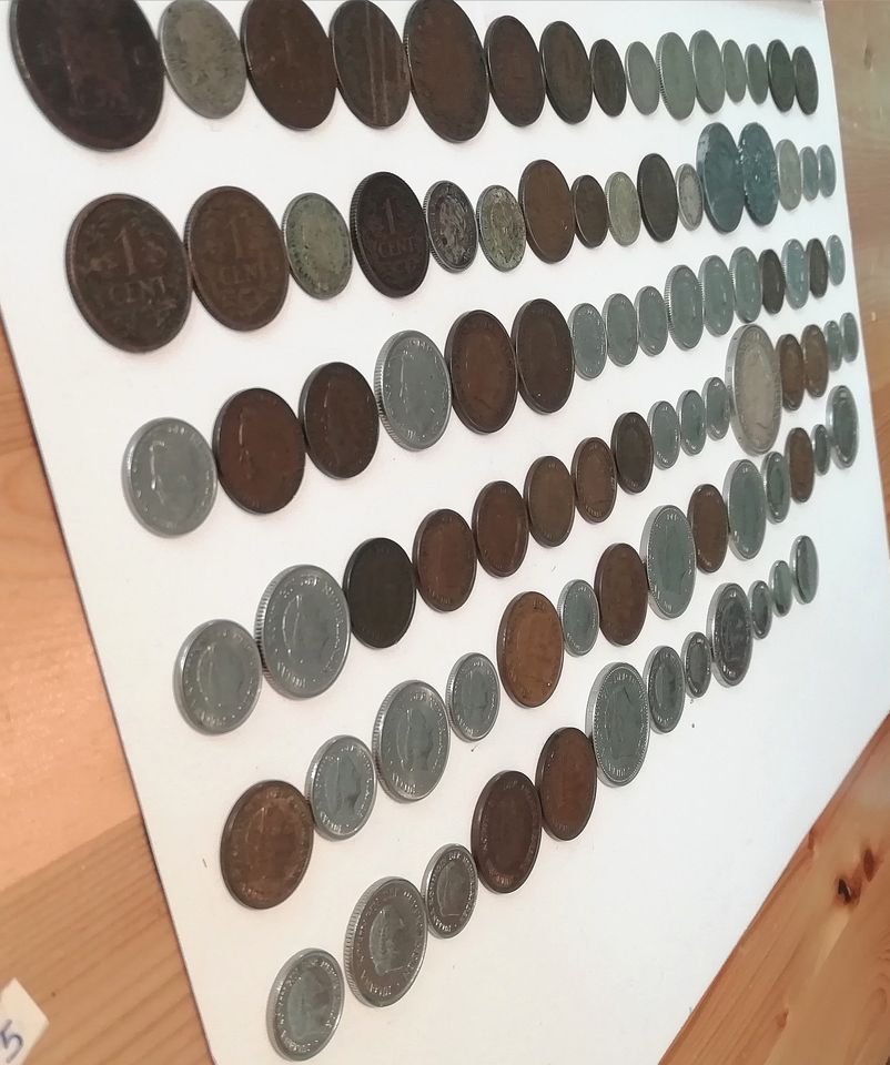 Niederlande 1827 - 1995 Lot aus 89 Münzen 1/2 Cent - 2 1/2 Gulden in Handeloh